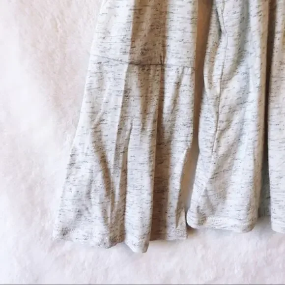 LOFT Light Grey Cold Shoulder Bell Sleeve Top - Picture 4 of 8